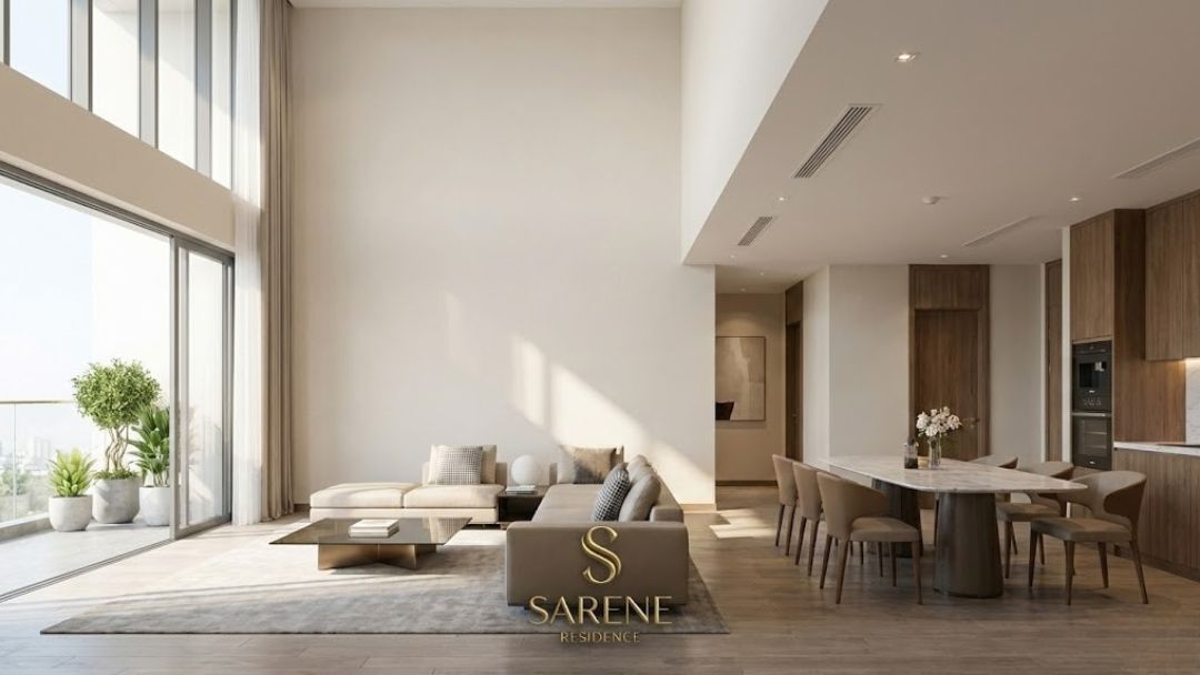 Phối cảnh nội thất căn hộ Sarene Residence tối ưu ánh sáng