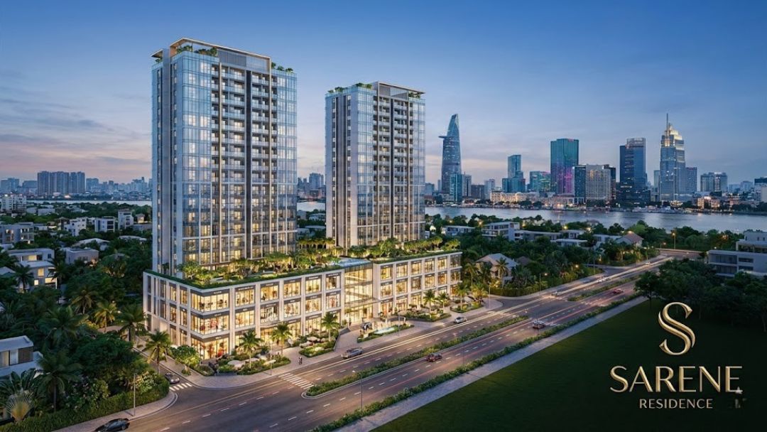 Phối cảnh tổng thể mặt bằng dự án Sarene Residence & Commercial Complex tại Thủ Thiêm