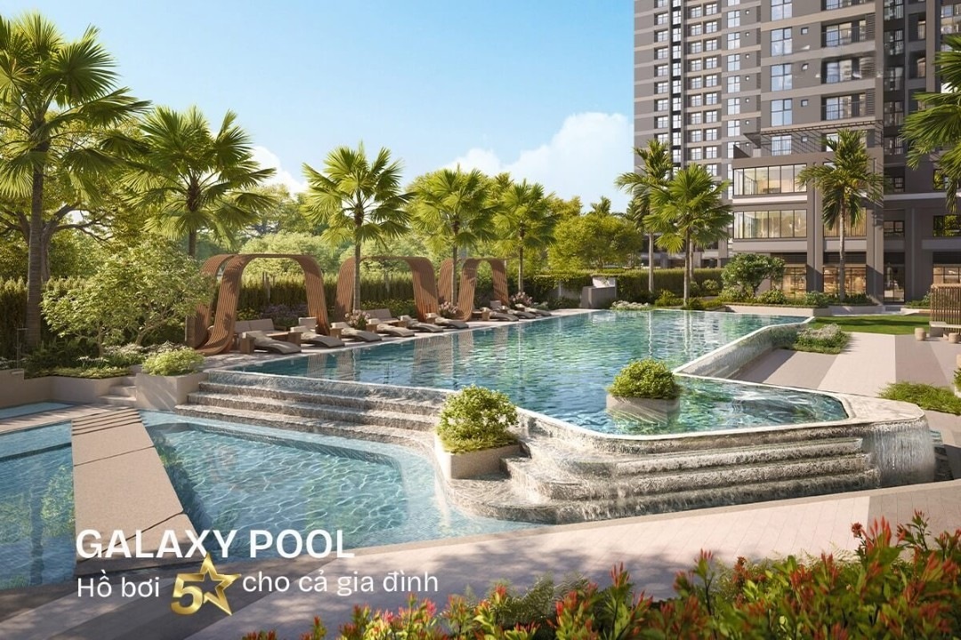 Hồ bơi nhiệt đới vô cực 5 sao nâng tầm trải nghiệm sống tại TT Genesis