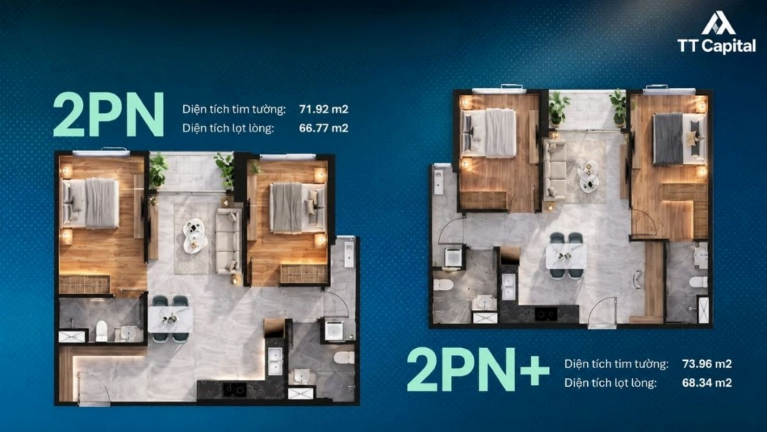 Căn Hộ 2 Phòng Ngủ TT Genesis