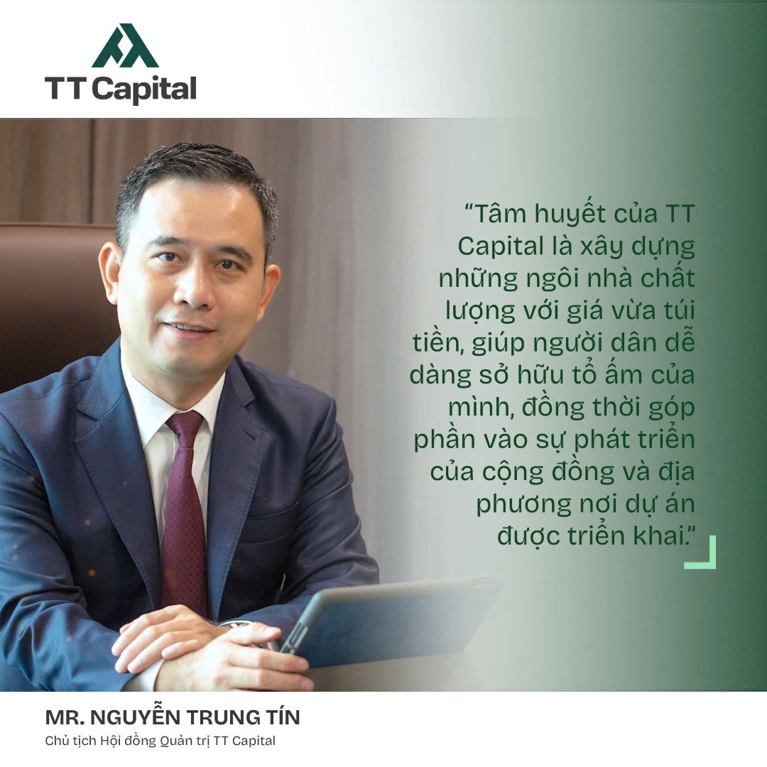 Chủ tịch HĐQT TT Capital Nguyễn Trung Tín phát biểu về định hướng phát triển dự án