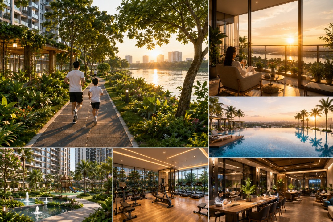 Không gian sống chuẩn Wellness ven sông Phước Kiển tại dự án TT Genesis
