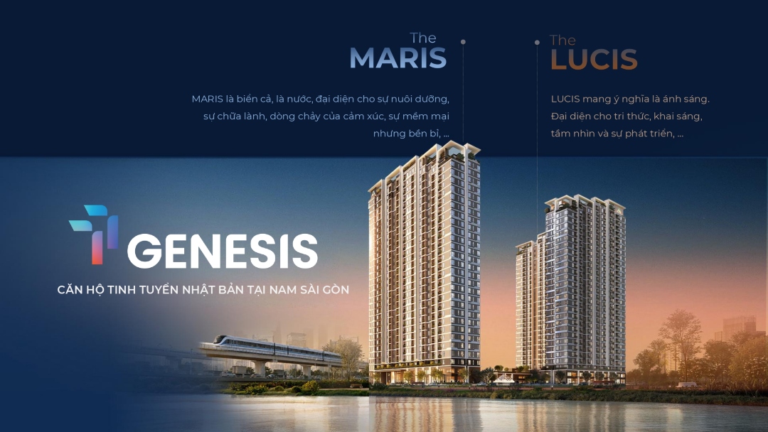 Tháp Mavis và Tháp The Lucis đại diện nước và ánh sáng tại TT Genesis