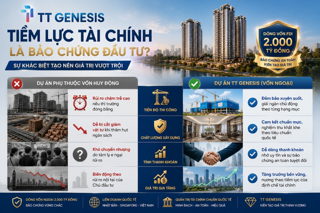 Tiềm lực tài chính vững mạnh của dự án TT Genesis