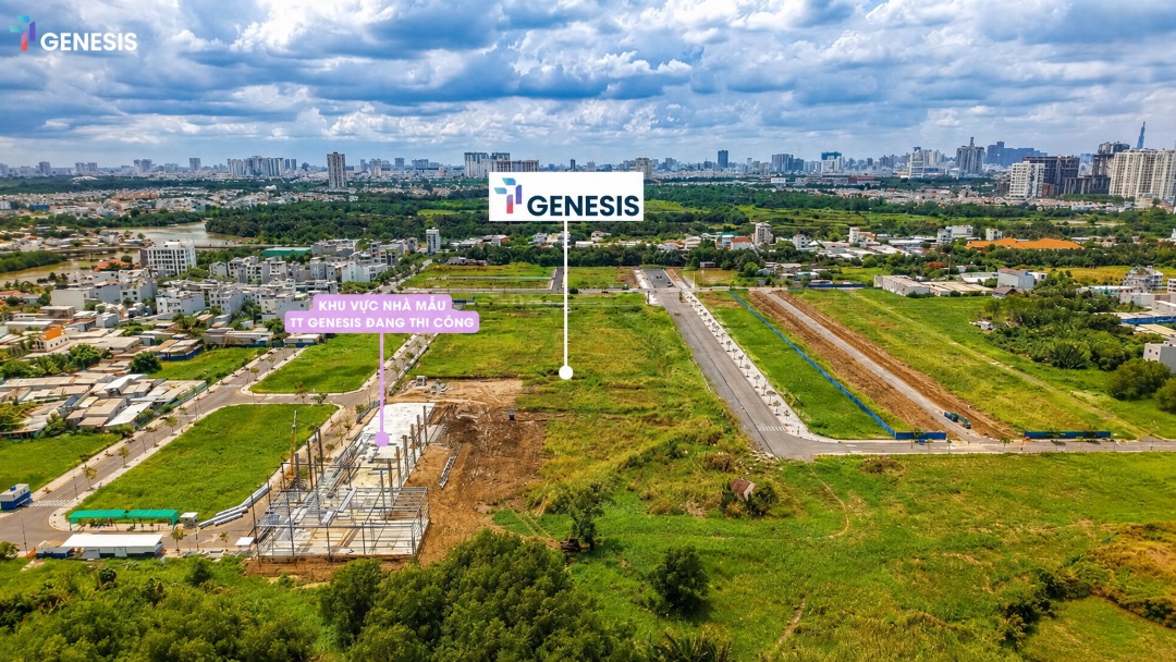 Hệ thống đường ranh giao thông nội khu bọc quanh siêu dự án TT Genesis đã hoàn thành thảm nhựa nóng phẳng lỳ