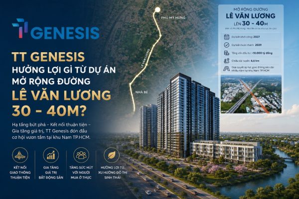 TT Genesis Hưởng Lợi Gì Từ Dự Án Mở Rộng Đường Lê Văn Lương