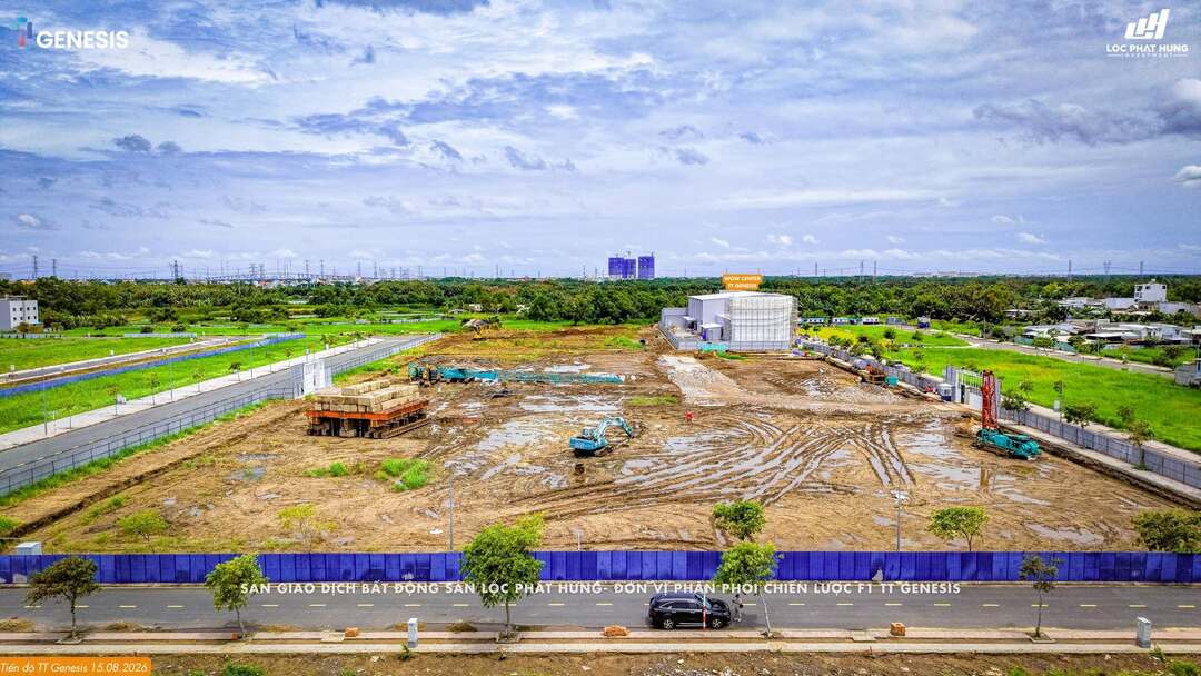 Mặt bằng thi công dự án TT Genesis ngày 19/08/2026