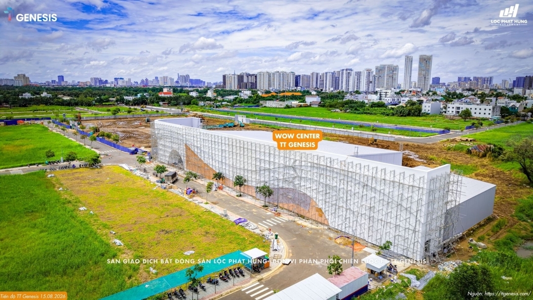Tiến độ xây dựng khu trải nghiệm Wow Center TT Genesis