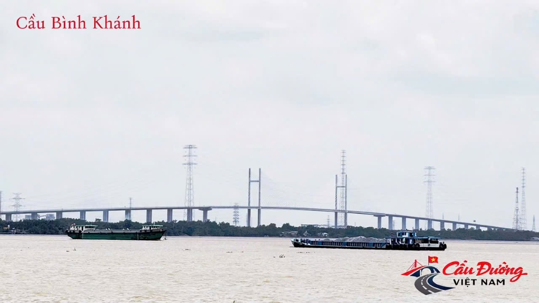 Tiến độ thi công cầu Bình Khánh thuộc cao tốc Bến Lức Long Thành