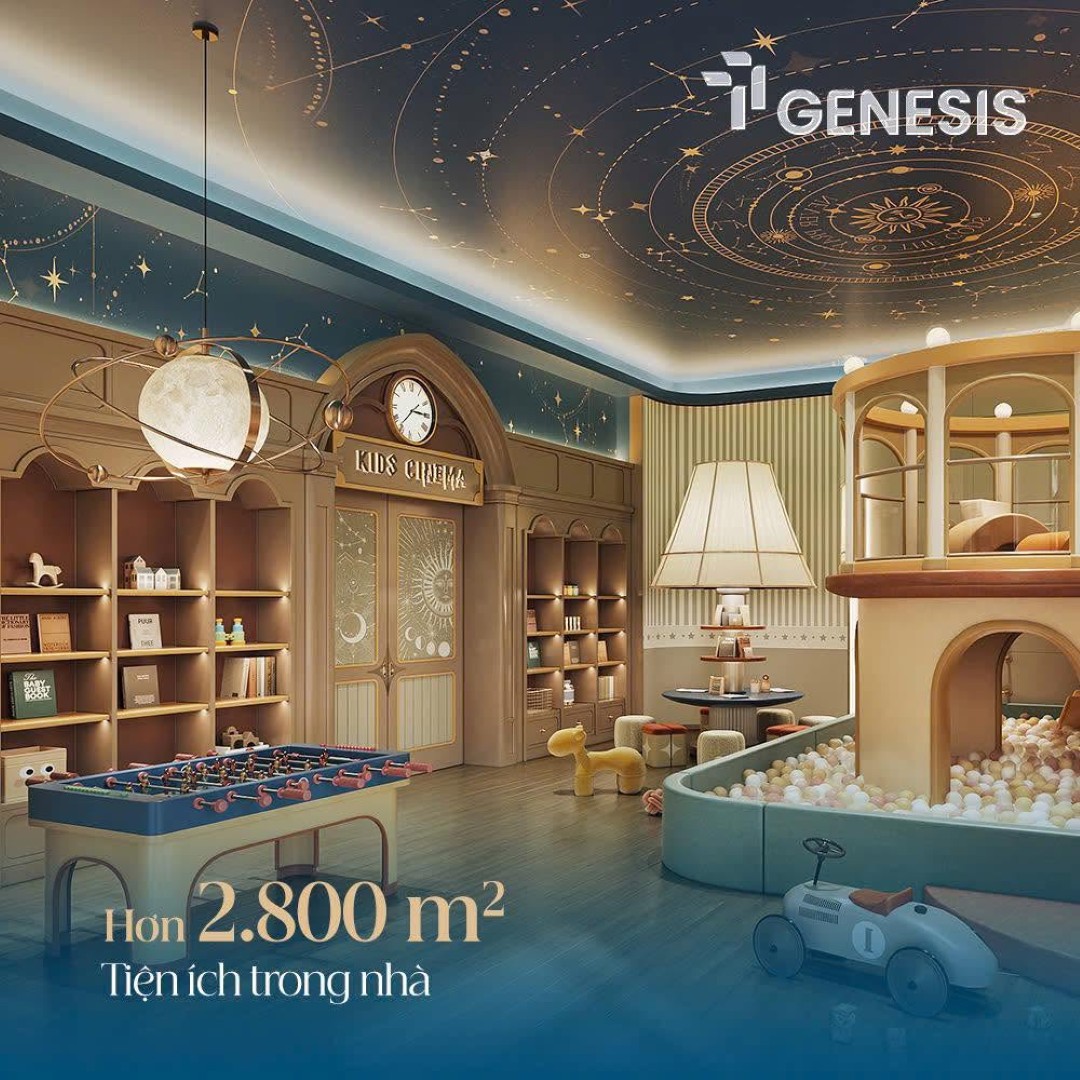 Hơn 2800m2 tiện ích trong nhà đẳng cấp tại TT Genesis