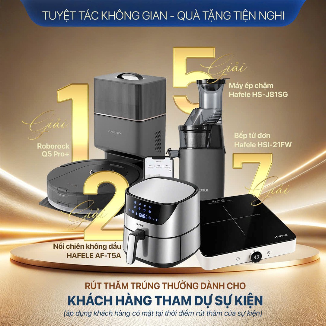 Cơ cấu giải thưởng rút thăm may mắn dành cho khách hàng tham dự khai trương WOW Center