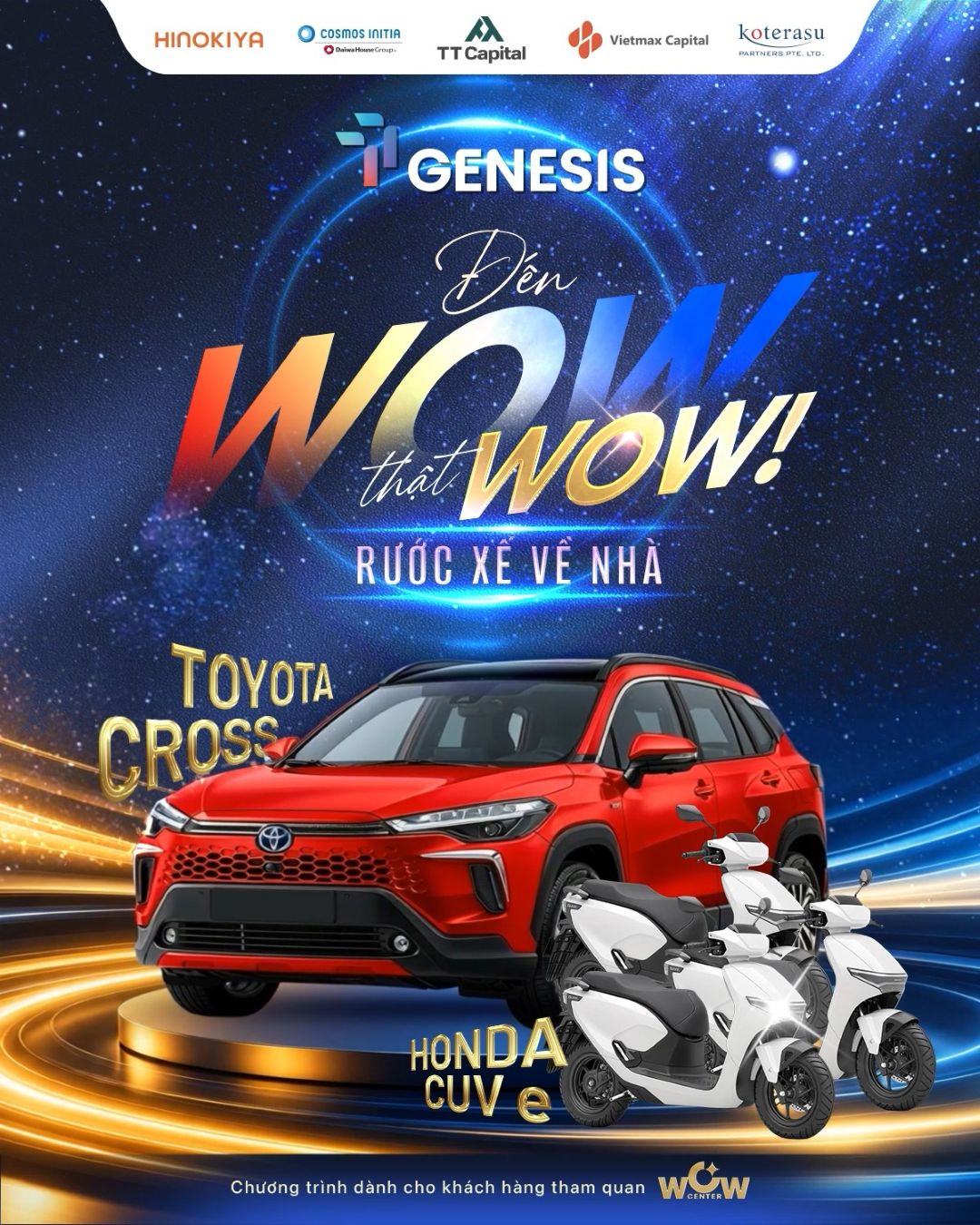 Khám Phá WOW Center TT Genesis rước xe về nhà