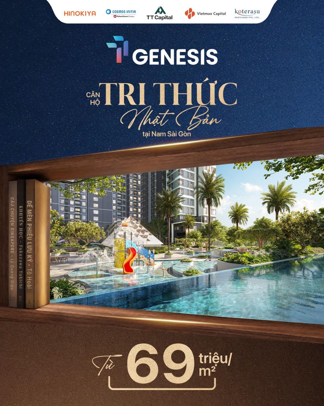 Phối cảnh dự án căn hộ TT Genesis với mức giá từ 69 triệu đồng mỗi mét vuông