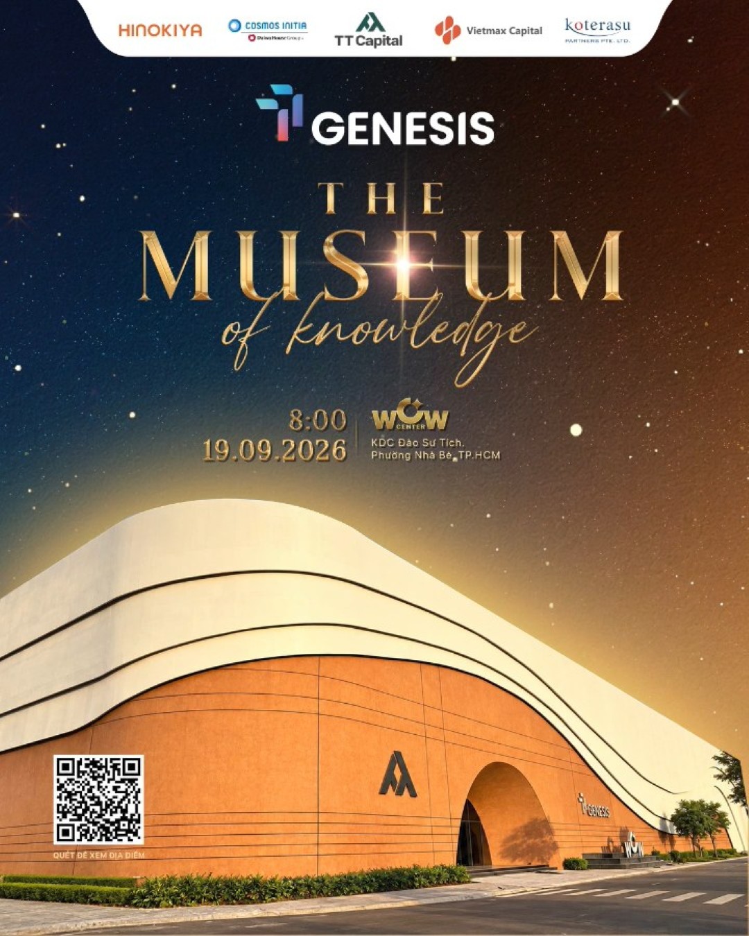 Phối cảnh WOW Center - The Museum of Knowledge tại TT Genesis