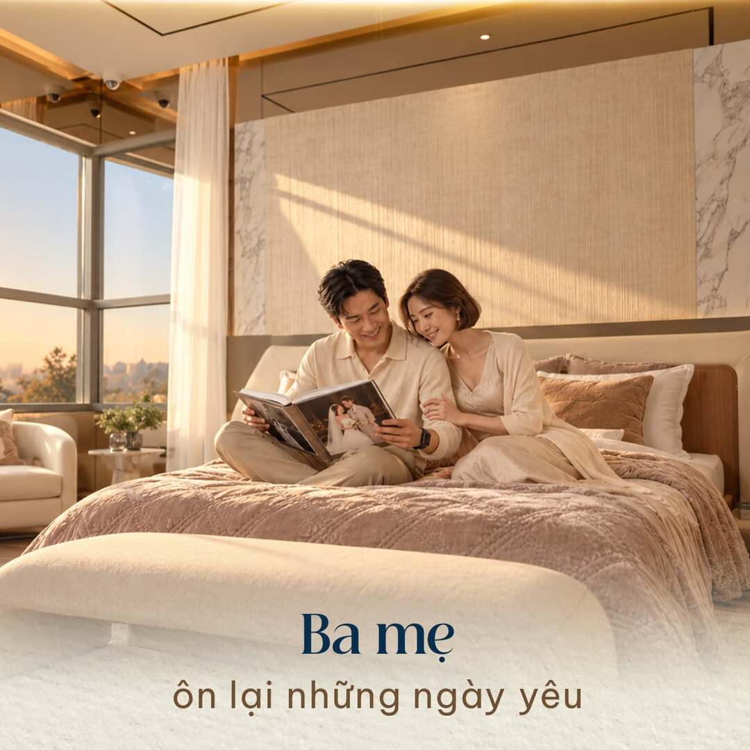 Phòng ngủ master sang trọng tại TT Genesis