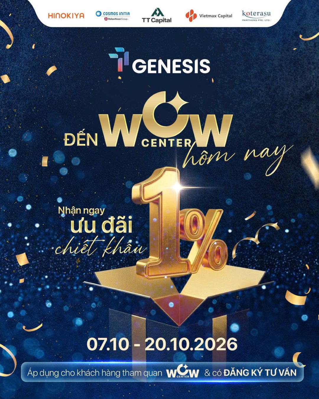 Chính Sách Ưu Đãi TT Genesis Tháng 10/2026