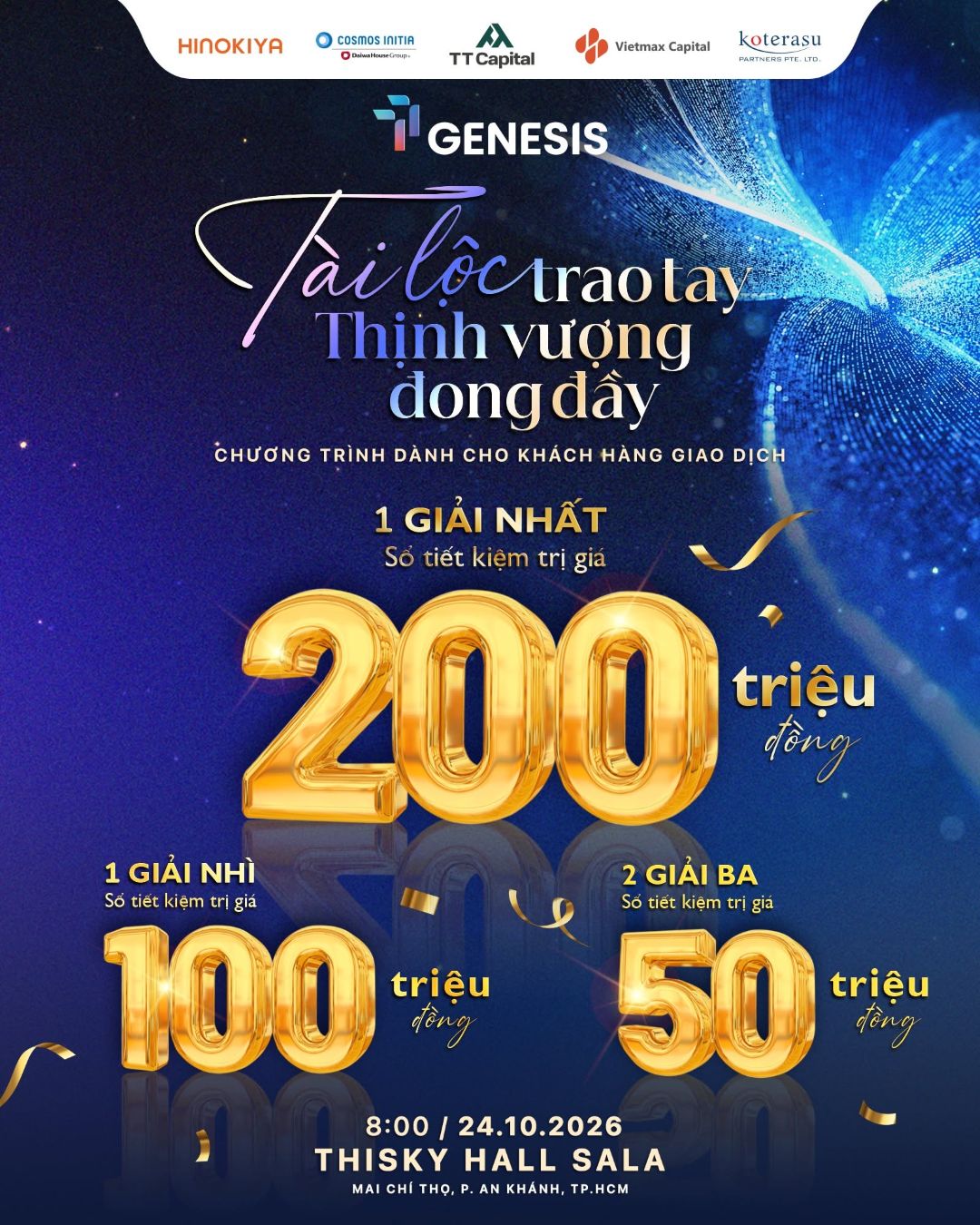 Chương Trình Cho Khách Hàng Tại Lễ Công Bố Dự Án TT Genesis