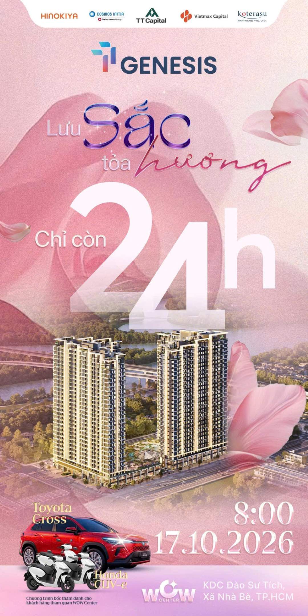 Đếm ngược 24h sự kiện Lưu Sắc – Tỏa Hương tại dự án TT Genesis