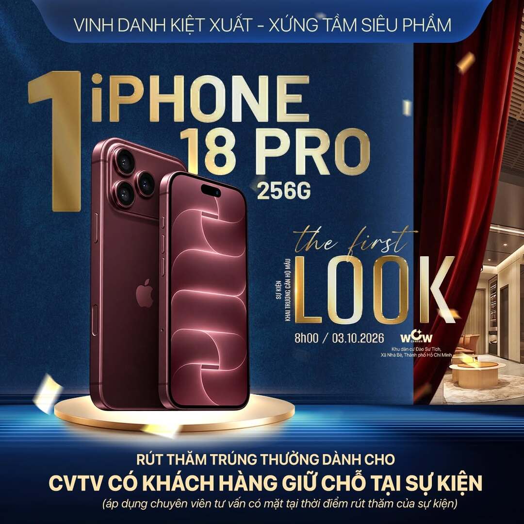 Không gian phòng khách căn hộ mẫu TT Genesis